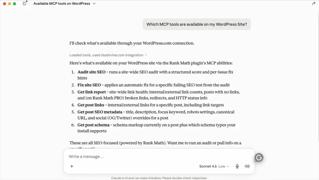 How to Check Whether Rank Math MCP Is Working