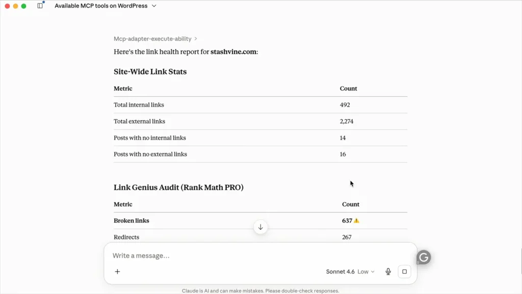 Generate a Site-Wide Link Report