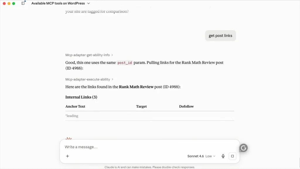 Analyze Internal and External Links on a Specific Post