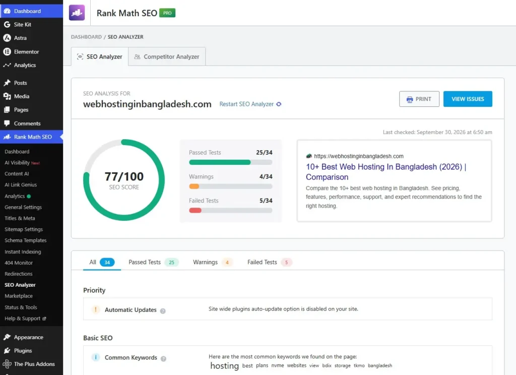Checking Technical SEO Problems
