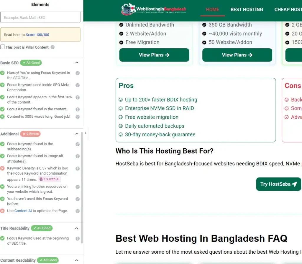 On-Page SEO Issues